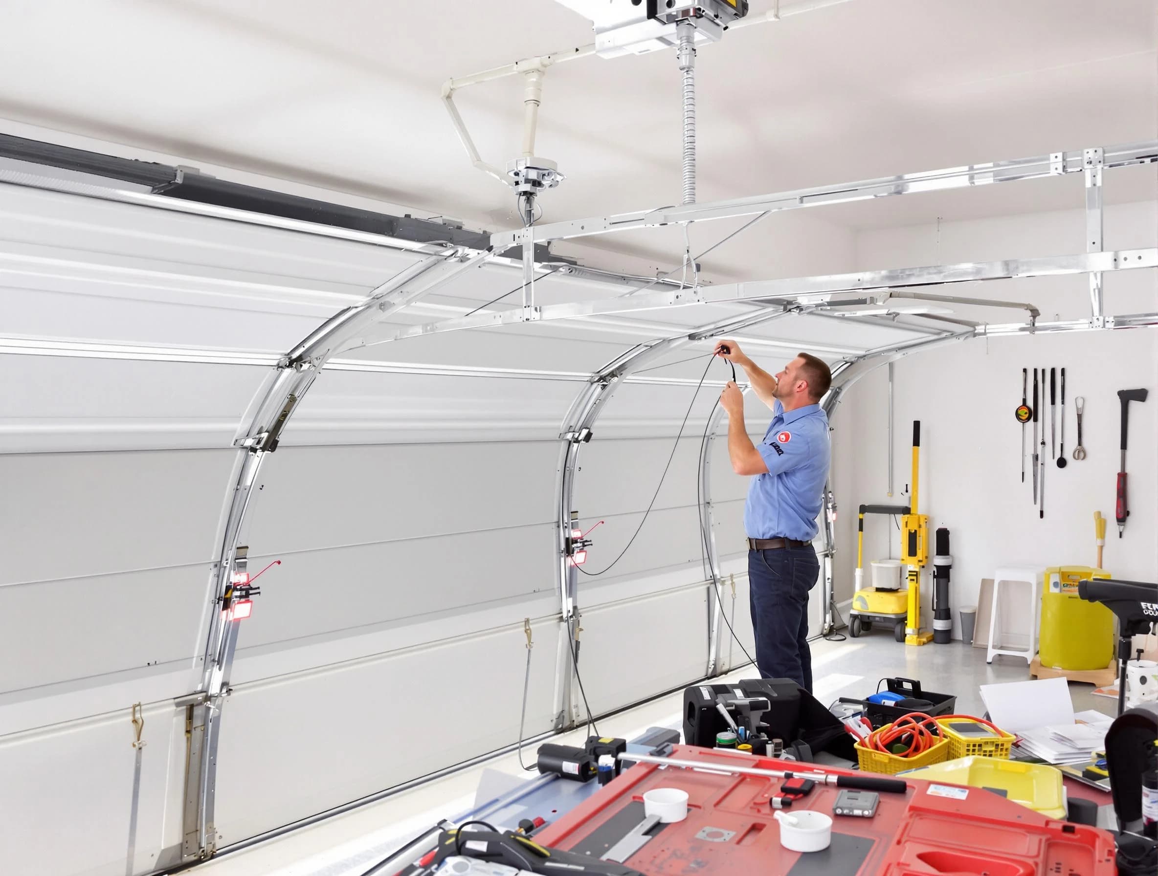 Garage door cable repair service by Parsippany Garage Door Repair in Parsippany