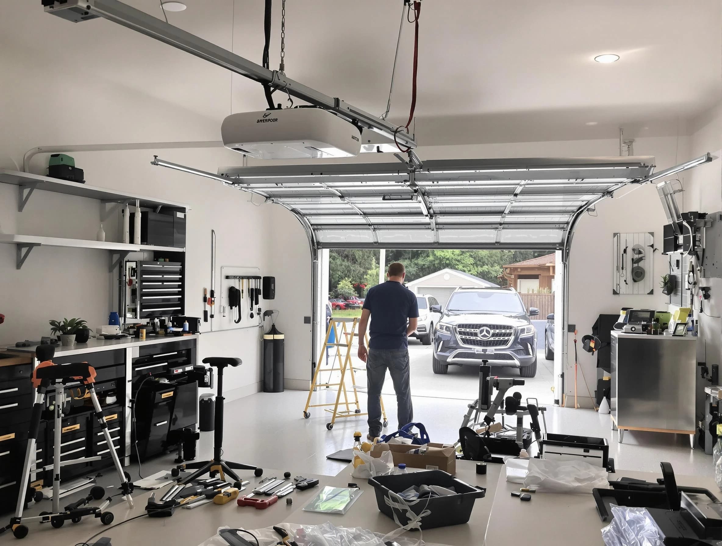 Garage door opener installation by Parsippany Garage Door Repair in Parsippany