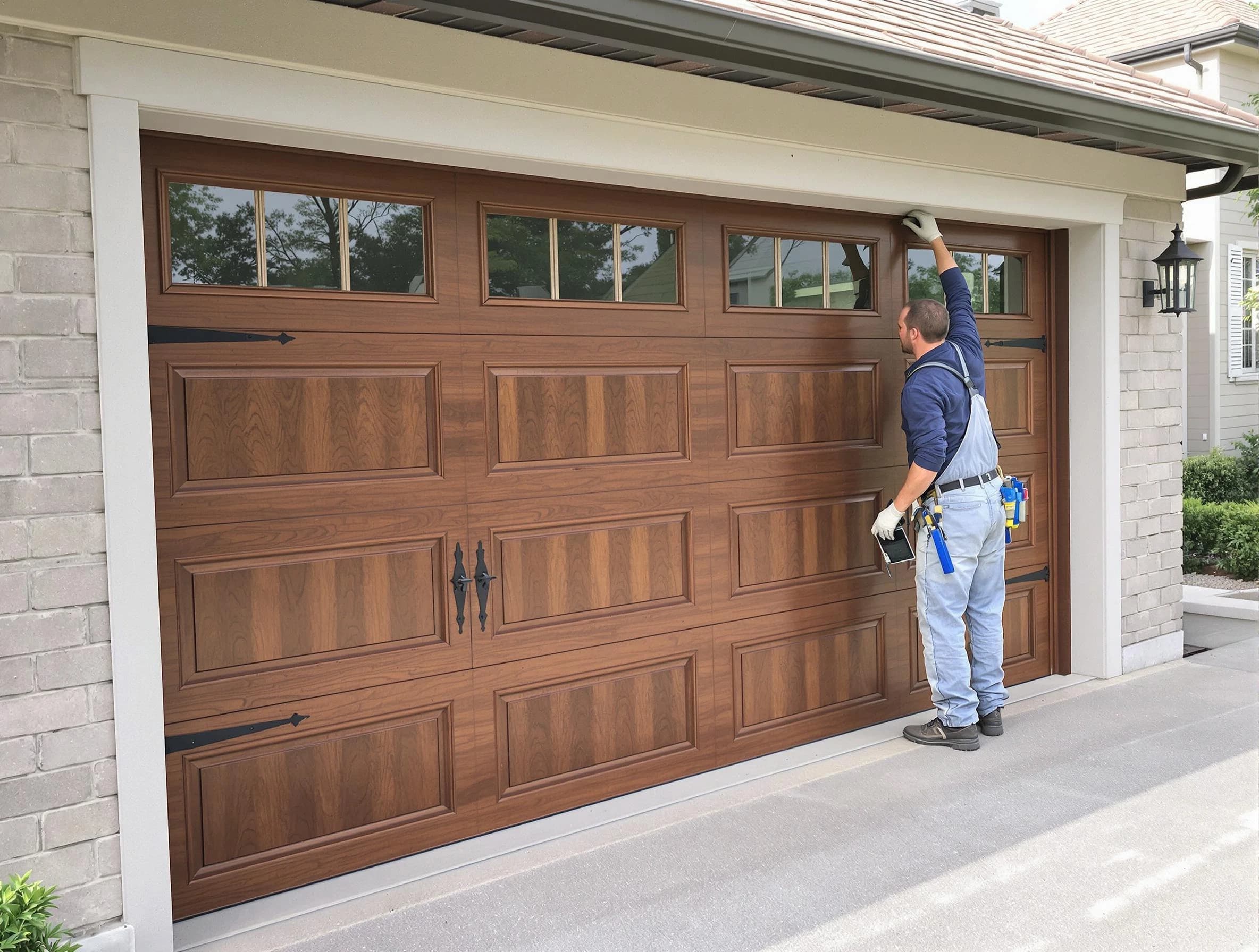 Custom garage door showcase by Parsippany Garage Door Repair in Parsippany