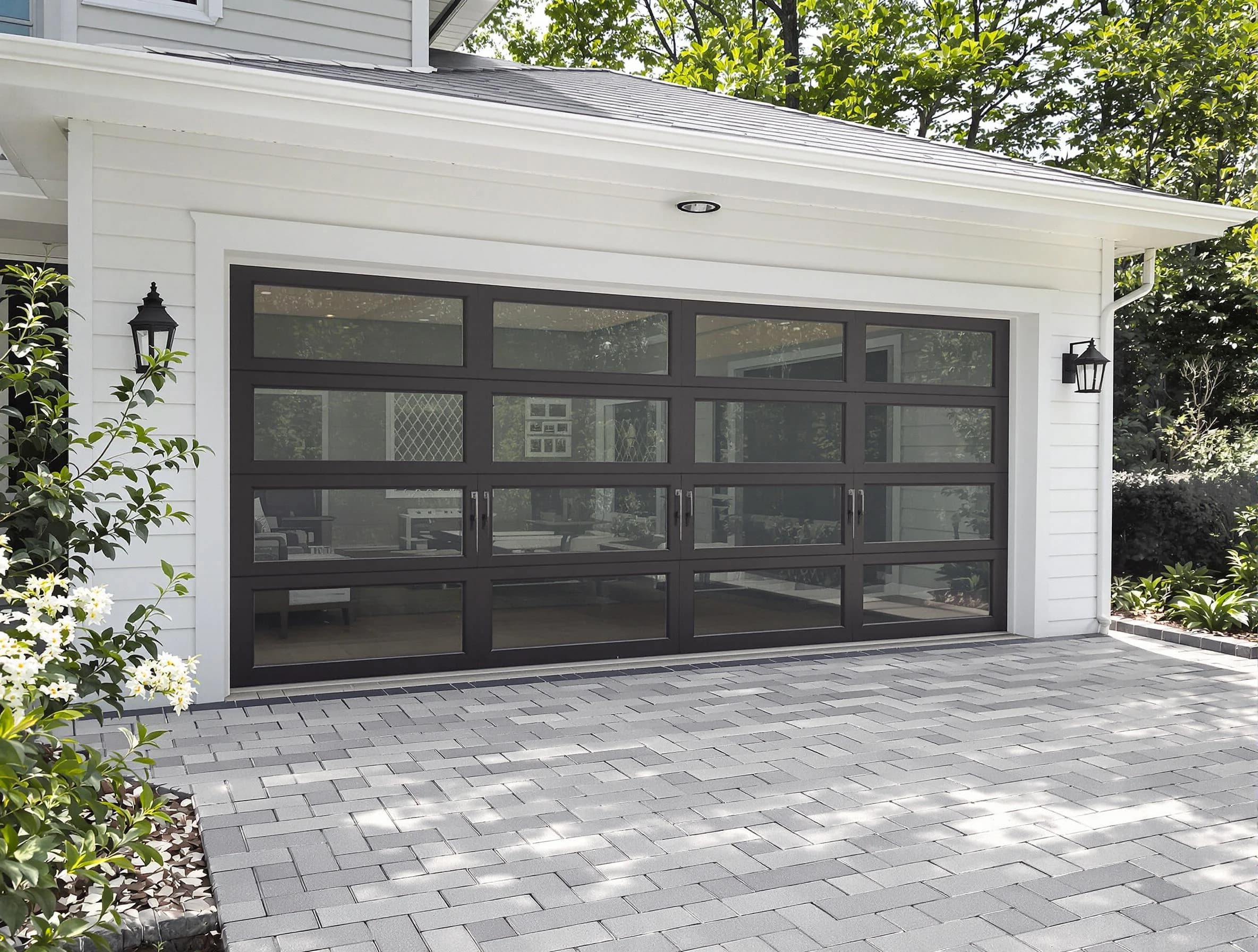 Parsippany Garage Door Repair design specialist presenting custom garage door options to Parsippany homeowner