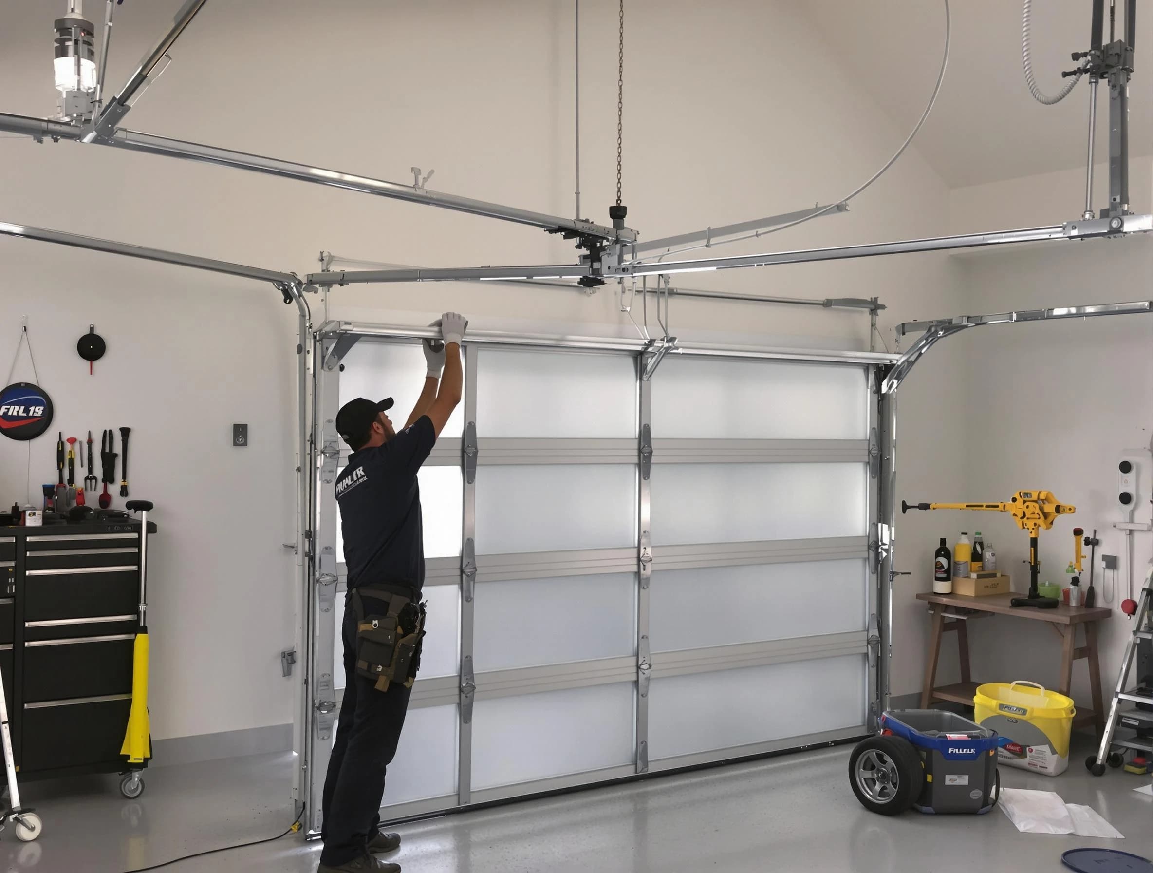 Parsippany Garage Door Repair certified team performing precision garage door installation in Parsippany