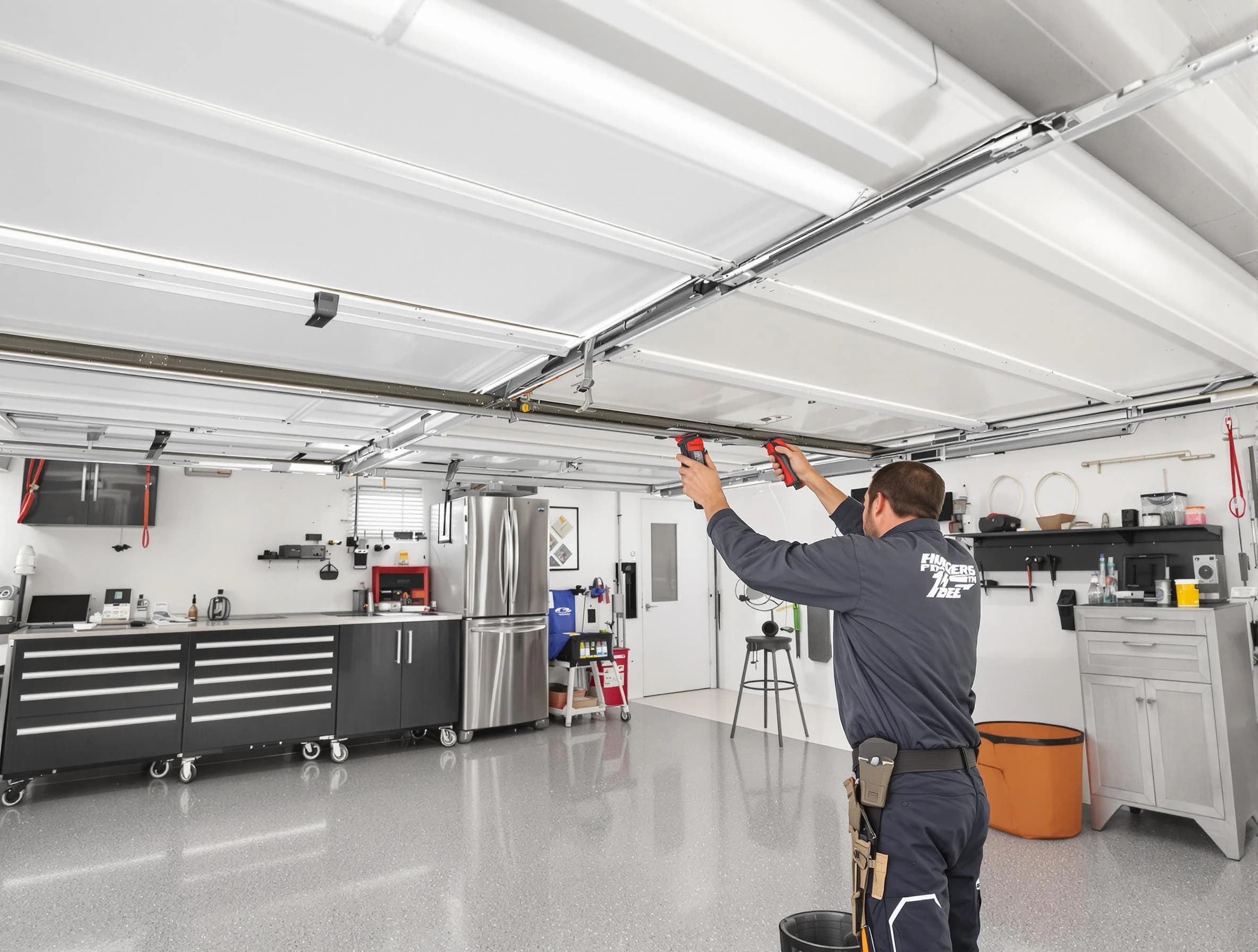 Overhead garage door repair service by Parsippany Garage Door Repair in Parsippany