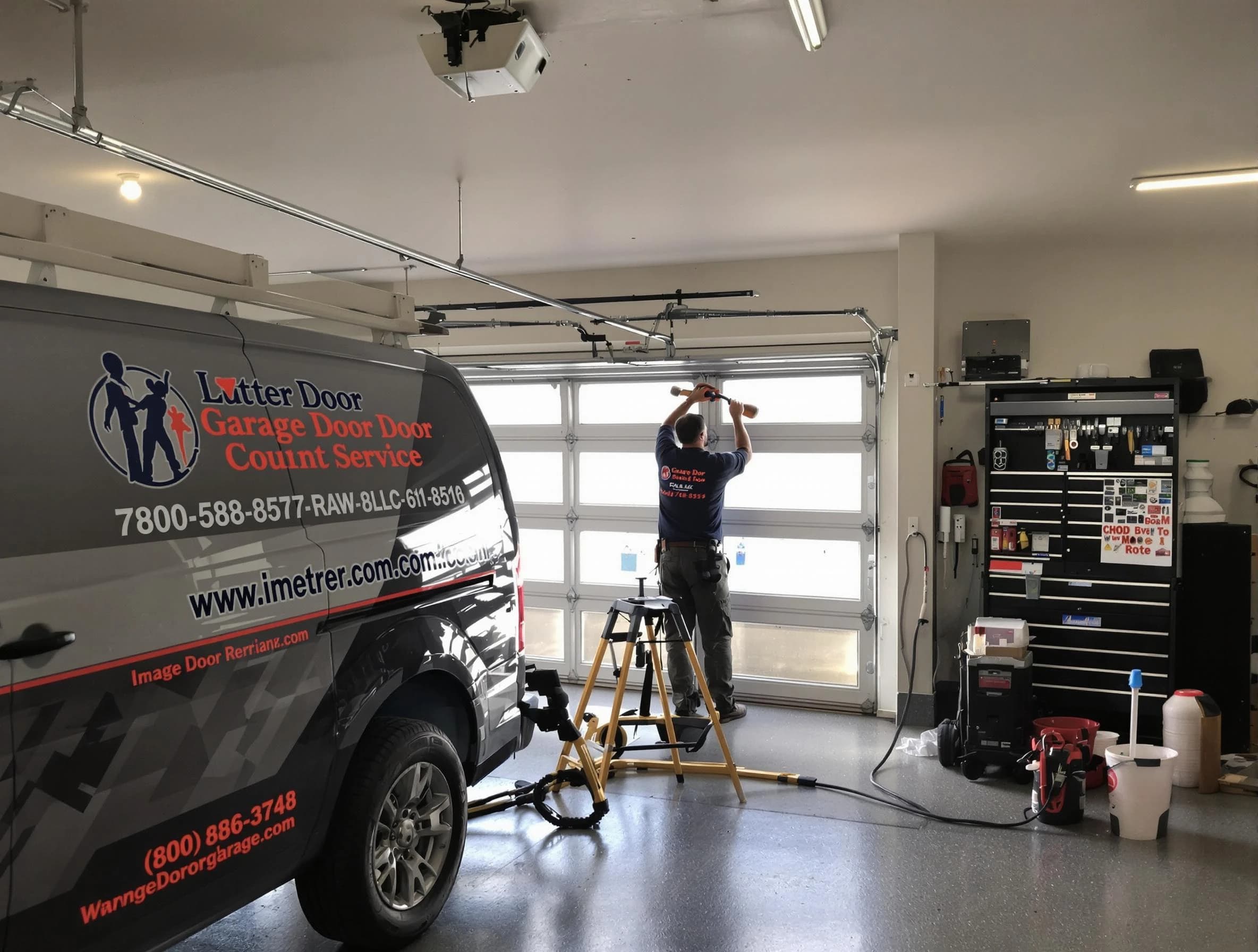 Parsippany Garage Door Repair rapid response team performing same-day repair in Parsippany