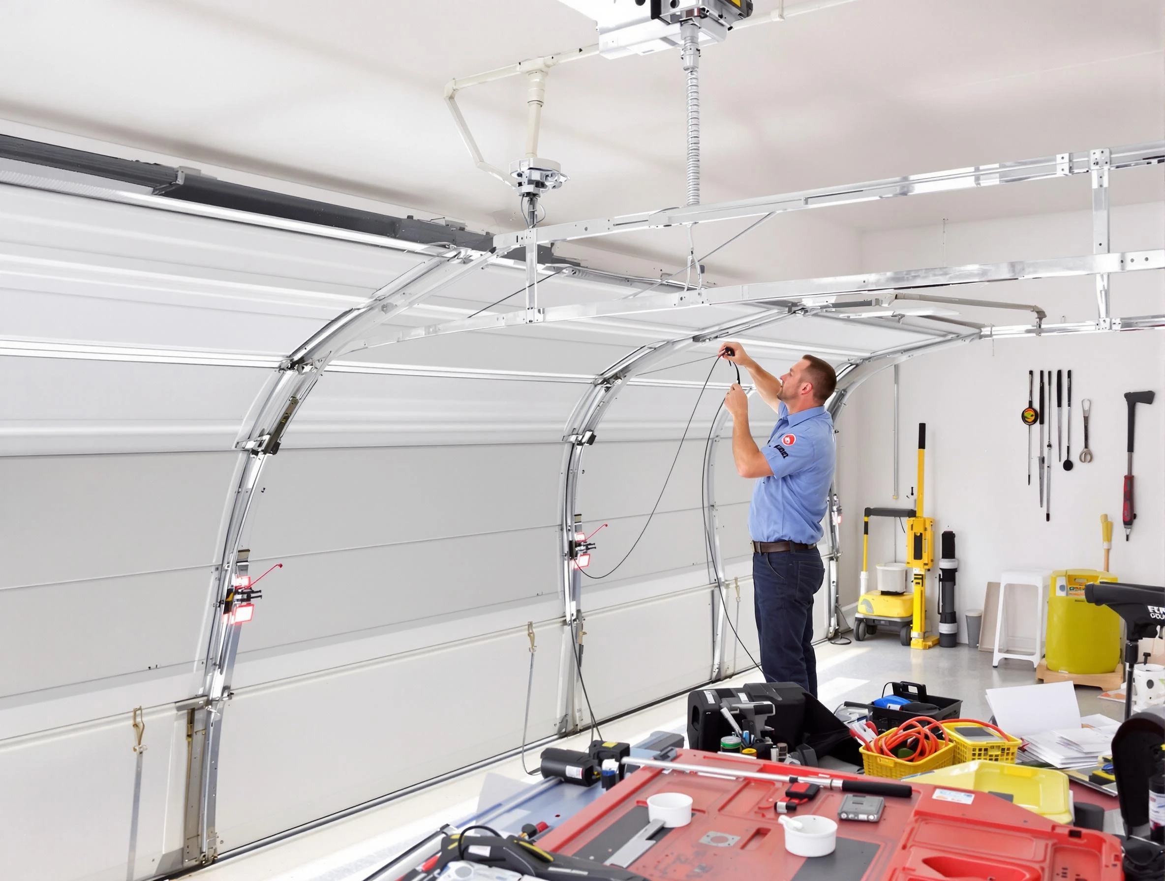 Garage door cable repair service by Parsippany Garage Door Repair in Parsippany