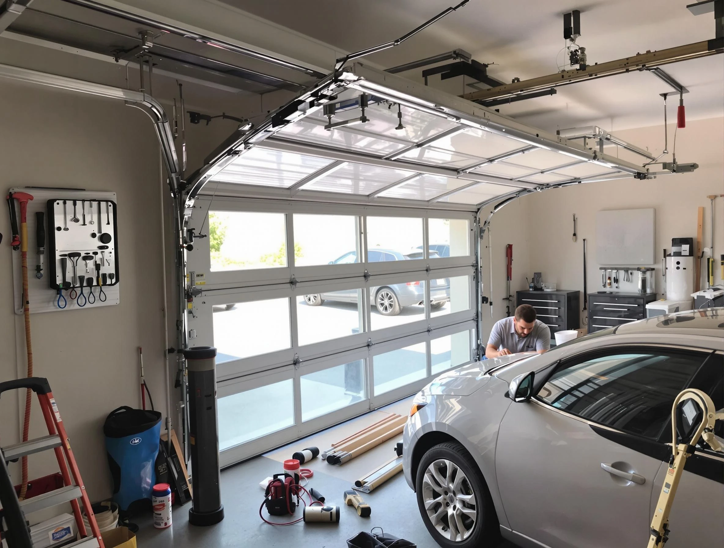Garage door noise reduction service by Parsippany Garage Door Repair in Parsippany